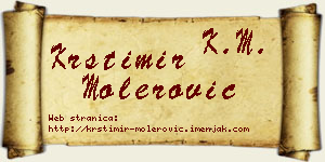 Krstimir Molerović vizit kartica